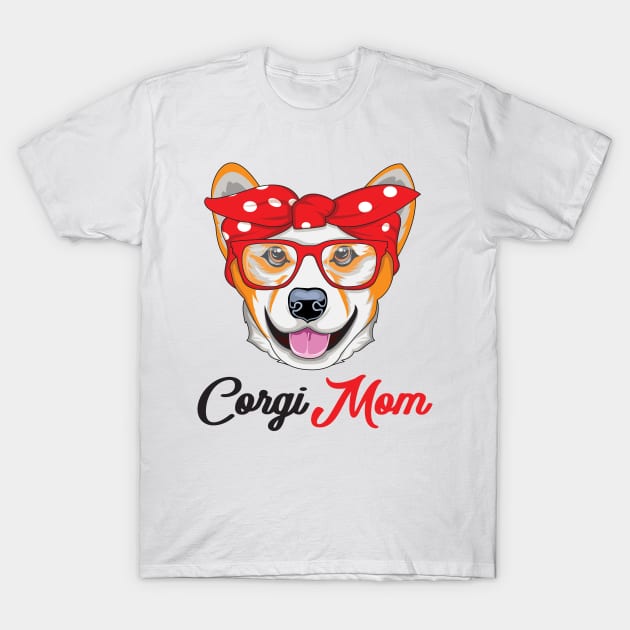 'Hanging With Corgi Mom' Adorable Corgis Dog T-Shirt by ourwackyhome